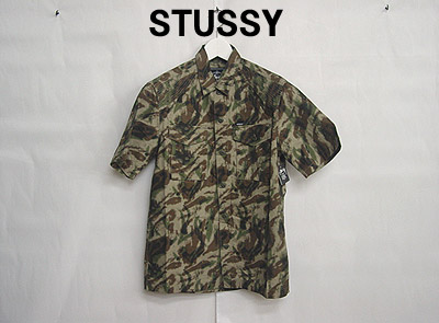 STUSSY(Xe[V[)Half@Camo@Shirt@J[L