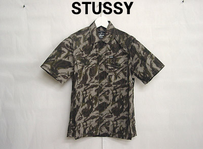 STUSSY(Xe[V[)Half@Camo@Shirt@O[